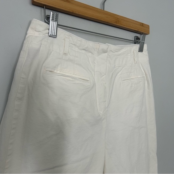 Anthropologie Maeve White Wide Leg Pants - Picture 4 of 7